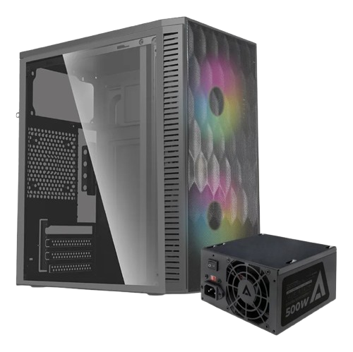 Gabinete Mini Torre Fuji GC470 Fuente 500w, 2 Fan