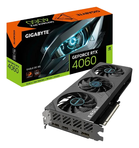 Tarjeta de Video GeForce RTX 4060 Eagle Oc 8g GDDR6 PCI-e 4.0 HDMI DisplayPort