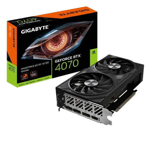 Tarjeta De Video Gigabyte RTX 4070 Windforce 2X OC V2 12g
